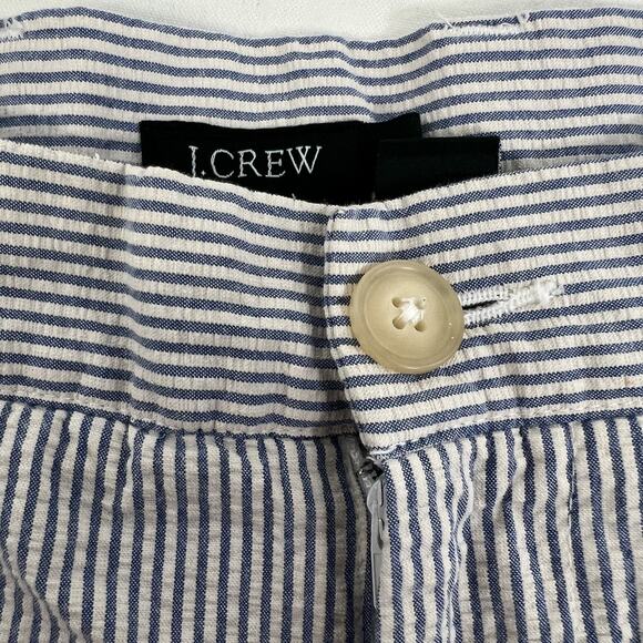 J. Crew Other - J. Crew Shorts Mens 36 Blue White Seersucker Cotton Striped Summer Classic